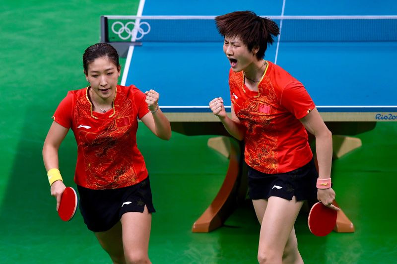 中國女乒戰勝德國隊 豪取團體第三金