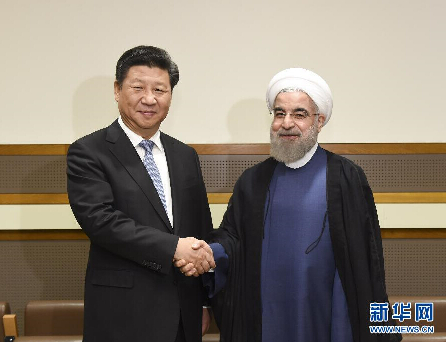 習近平會見伊朗總統魯哈尼