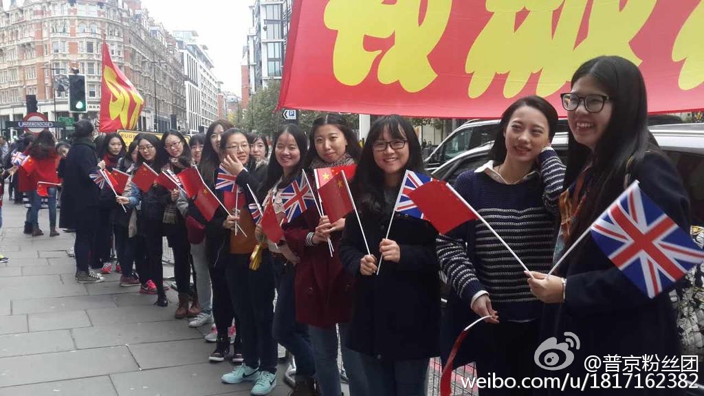 英國各界熱情迎接習主席及夫人來訪