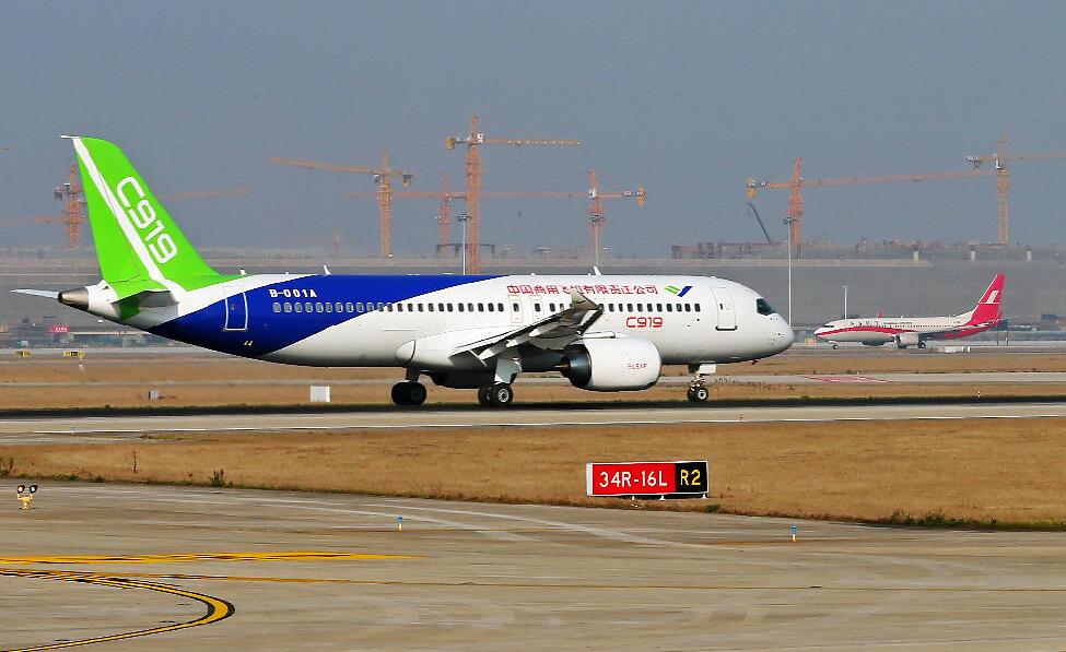 國產大飛機C919機艙內部照片公布