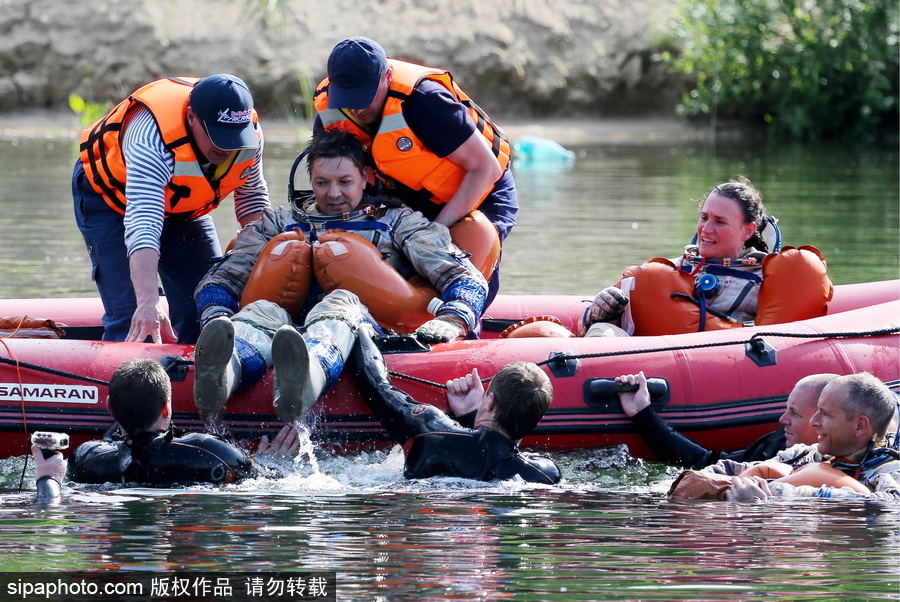 探訪國際空間站宇航員訓練 美俄加三國宇航員參加起飛前培訓