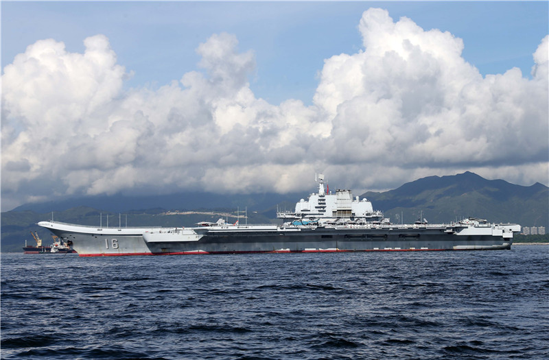 海軍遼寧艦編隊離開香港 香港特區政府舉行隆重歡送儀式