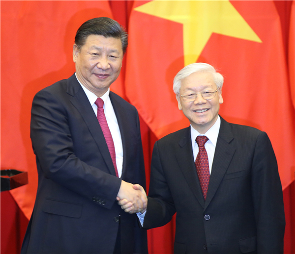 習近平同越共中央總書記阮富仲舉行會談