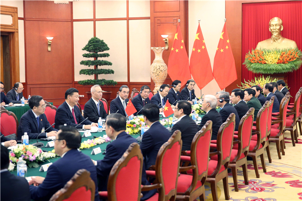 習近平同越共中央總書記阮富仲舉行會談
