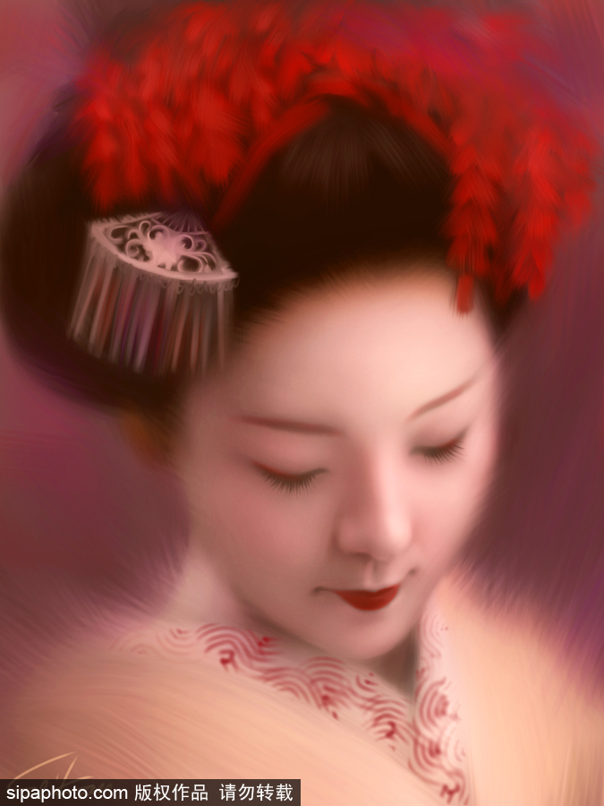 指尖上的藝術 日本藝術家iPhone創作肖像畫