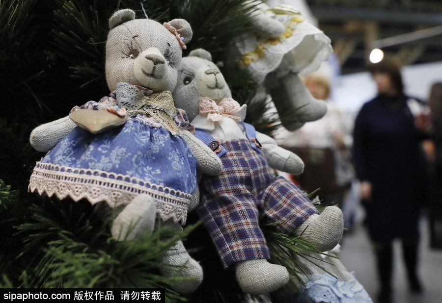 超萌的一場(chǎng)展覽 俄羅斯莫斯科舉行國(guó)際泰迪熊展