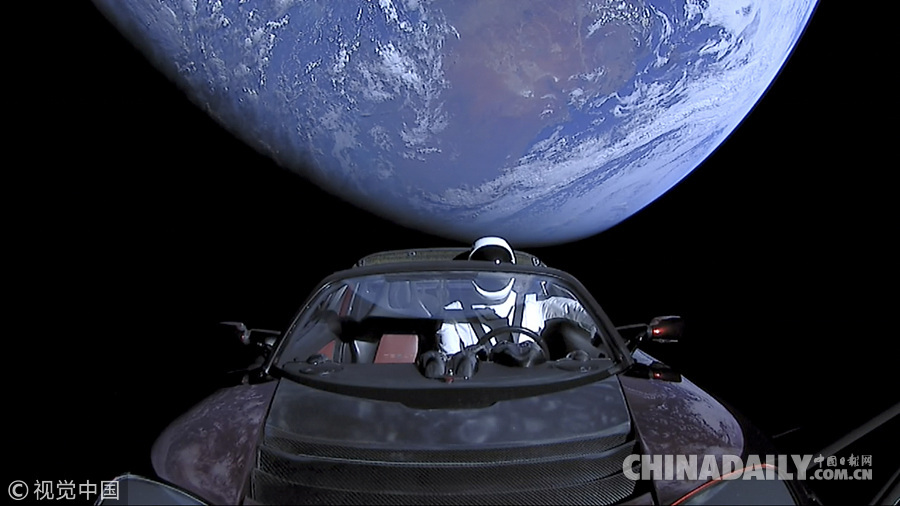 特斯拉跑車“開進(jìn)”太空卻迷路了！ “星俠”乘車漫游太空