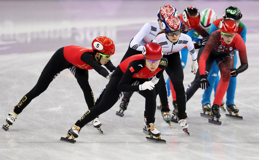 平昌冬奧會(huì)短道速滑女子3000米接力決賽舉行