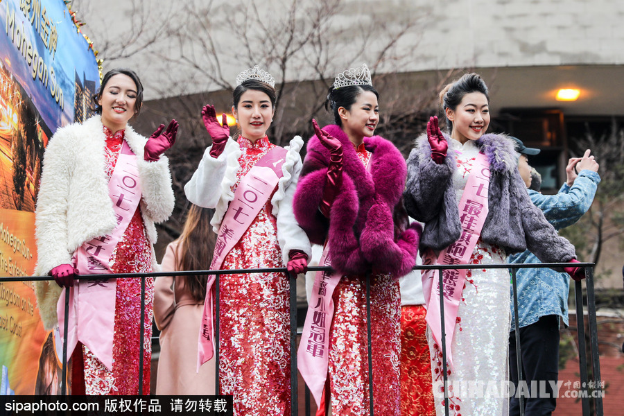紐約唐人街迎接農歷新年 中國傳統元素濃郁