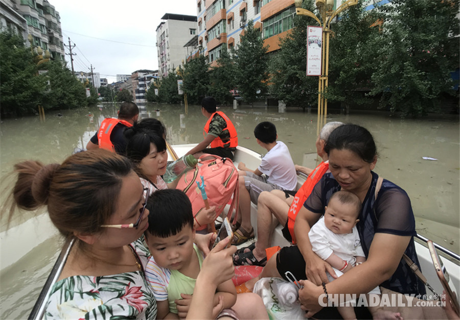 重慶長江、嘉陵江、涪江洪水過境