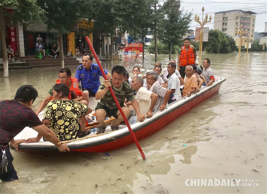 重慶長江、嘉陵江、涪江洪水過境