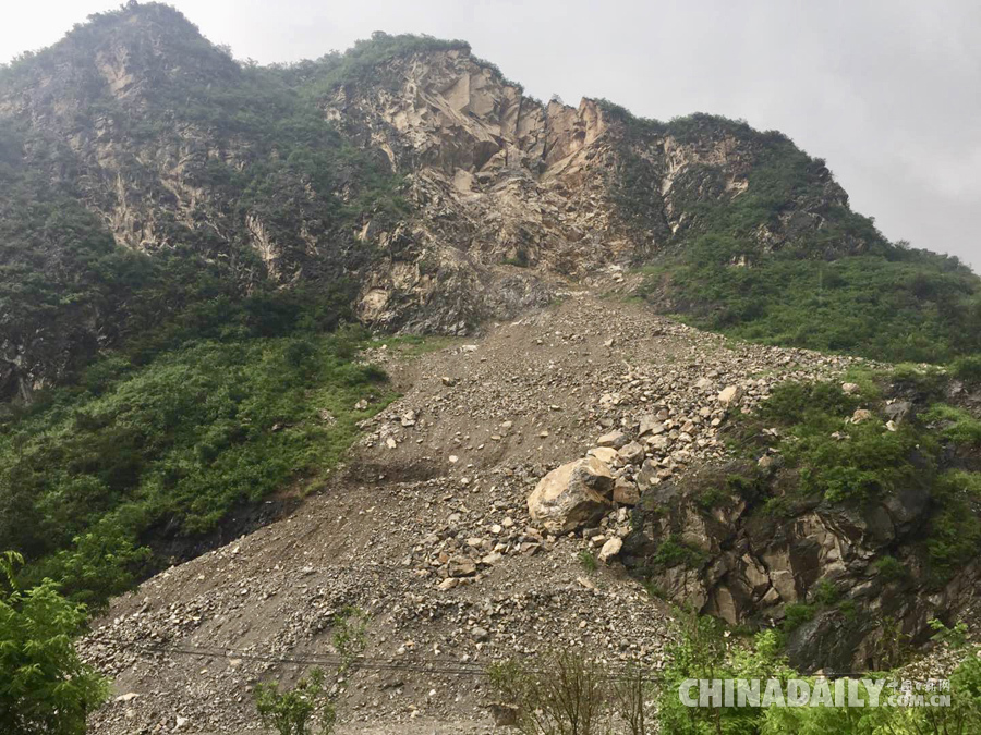 直擊北京房山山體滑坡現場