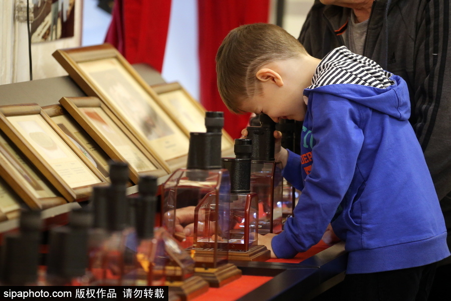 當(dāng)知識(shí)也變mini！俄羅斯圣彼得堡舉行微縮書(shū)籍展覽