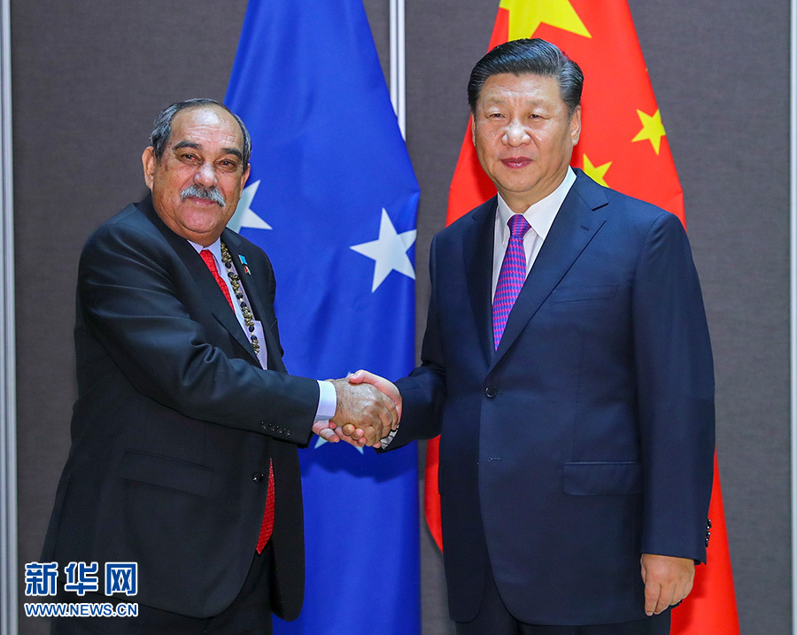 習近平會見建交太平洋島國領導人