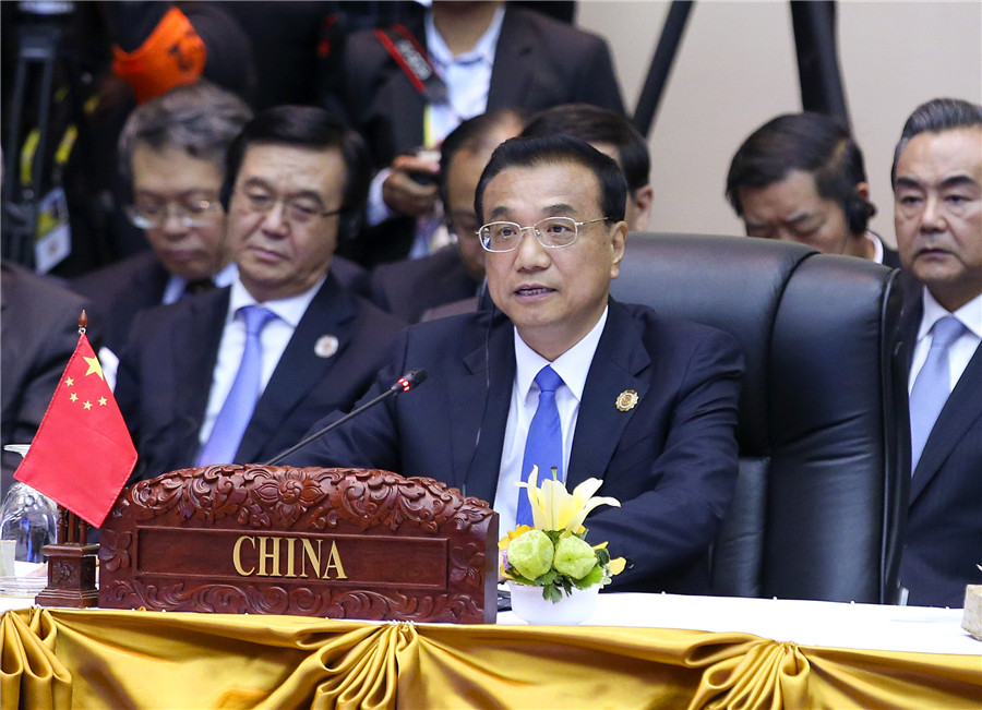 （圖集）“10+3”會議上李克強總理的幾個瞬間